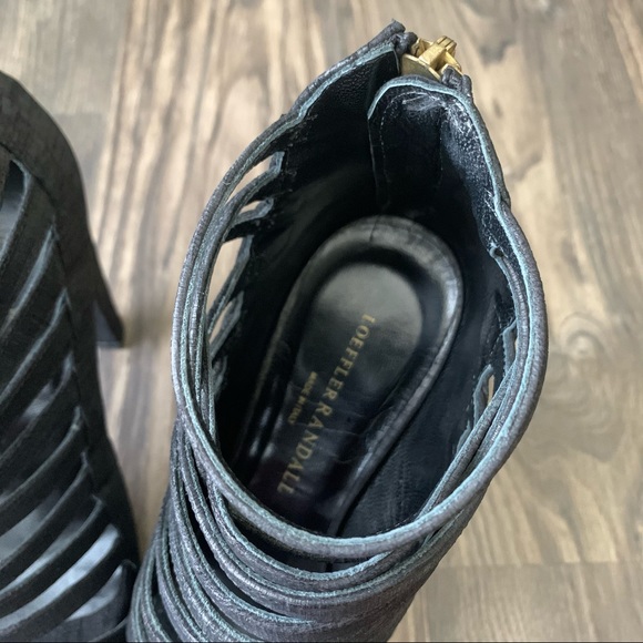 Loeffler Randall NEW Mabel Nubuck Caged Gladiator Heels - Picture 6 of 14